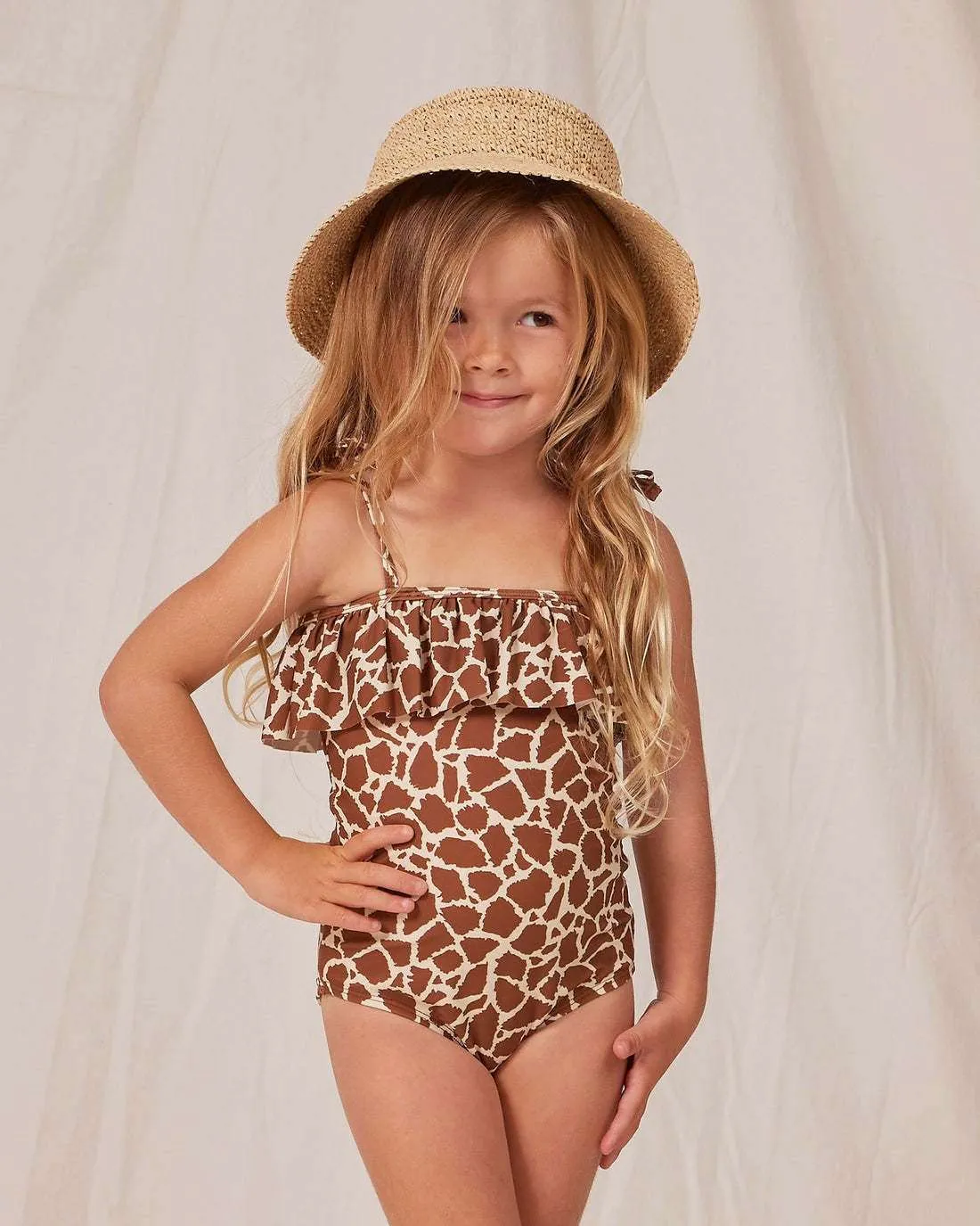 Baby Girl Elastic Sun Protection Quick-drying One Piece Swimsuit