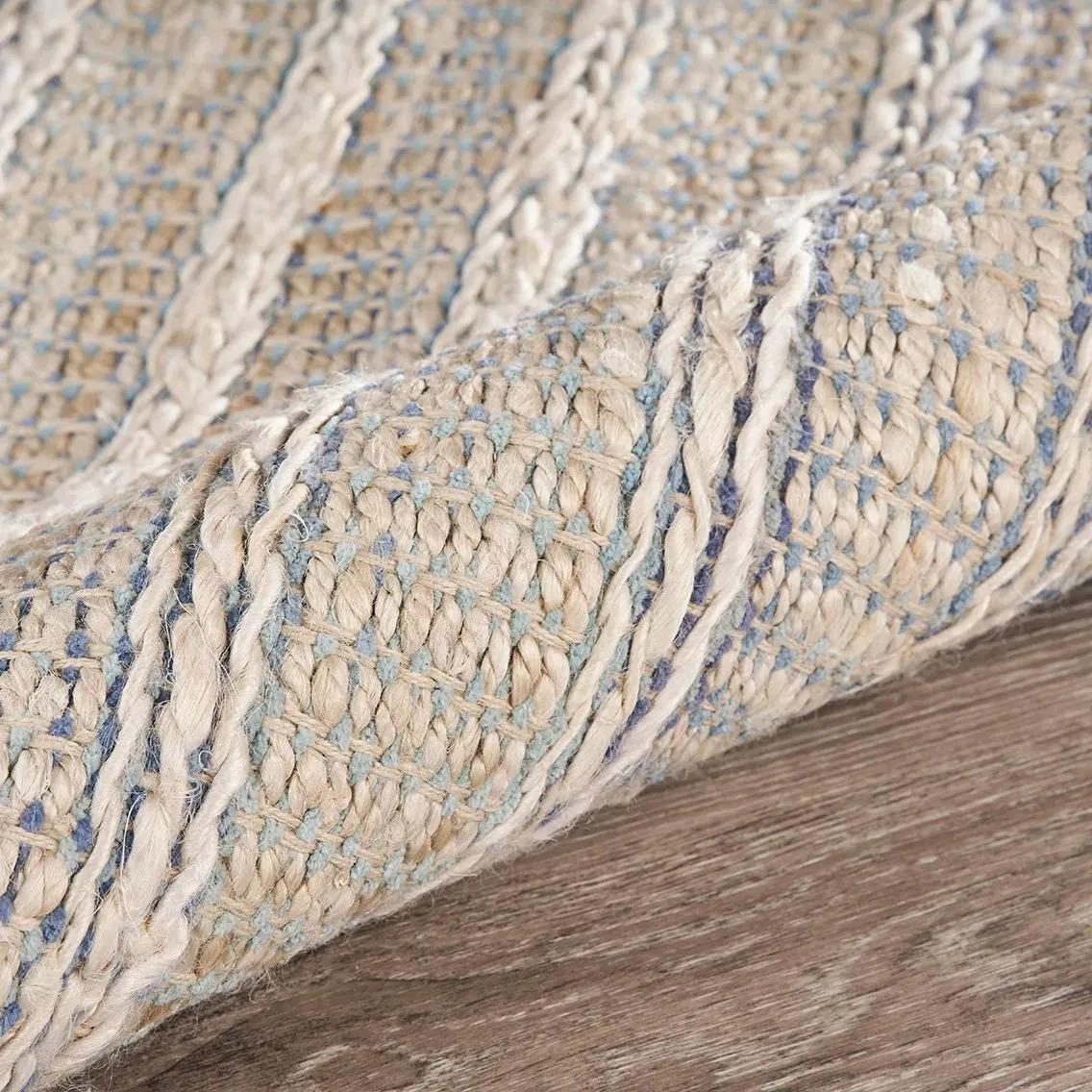 Bleached Naturals 81437IBY Illusion Blue/Infinity Rug