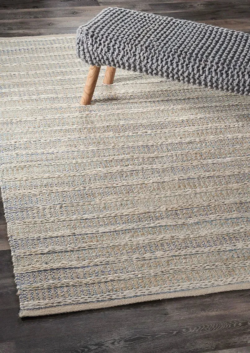 Bleached Naturals 81437IBY Illusion Blue/Infinity Rug