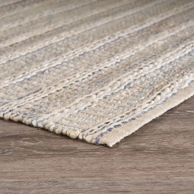 Bleached Naturals 81437IBY Illusion Blue/Infinity Rug