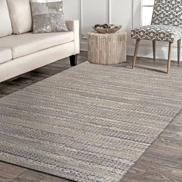 Bleached Naturals 81437IBY Illusion Blue/Infinity Rug