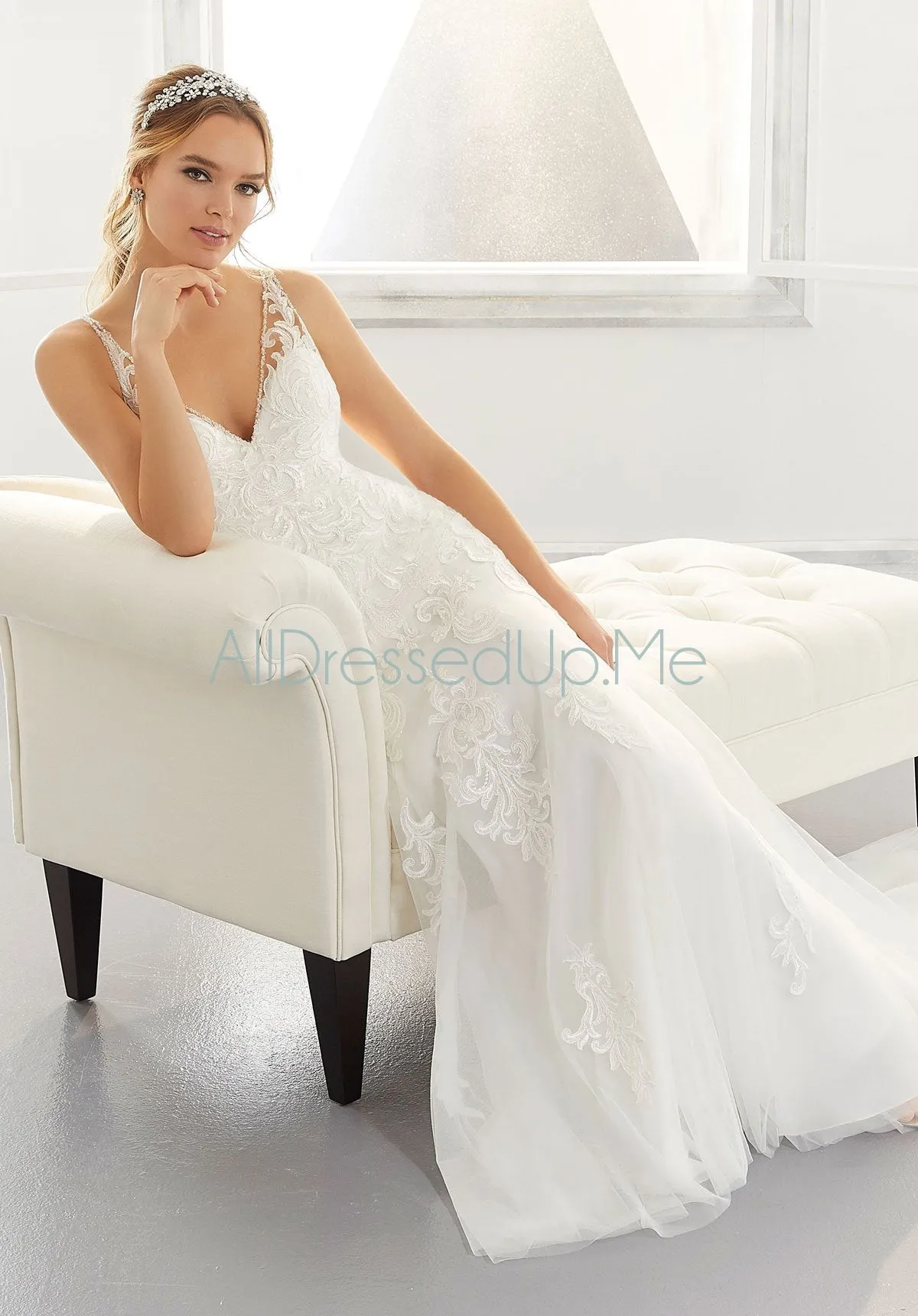 Blu - Asya - 5869 - 5869W - Cheron's Bridal, Wedding Gown