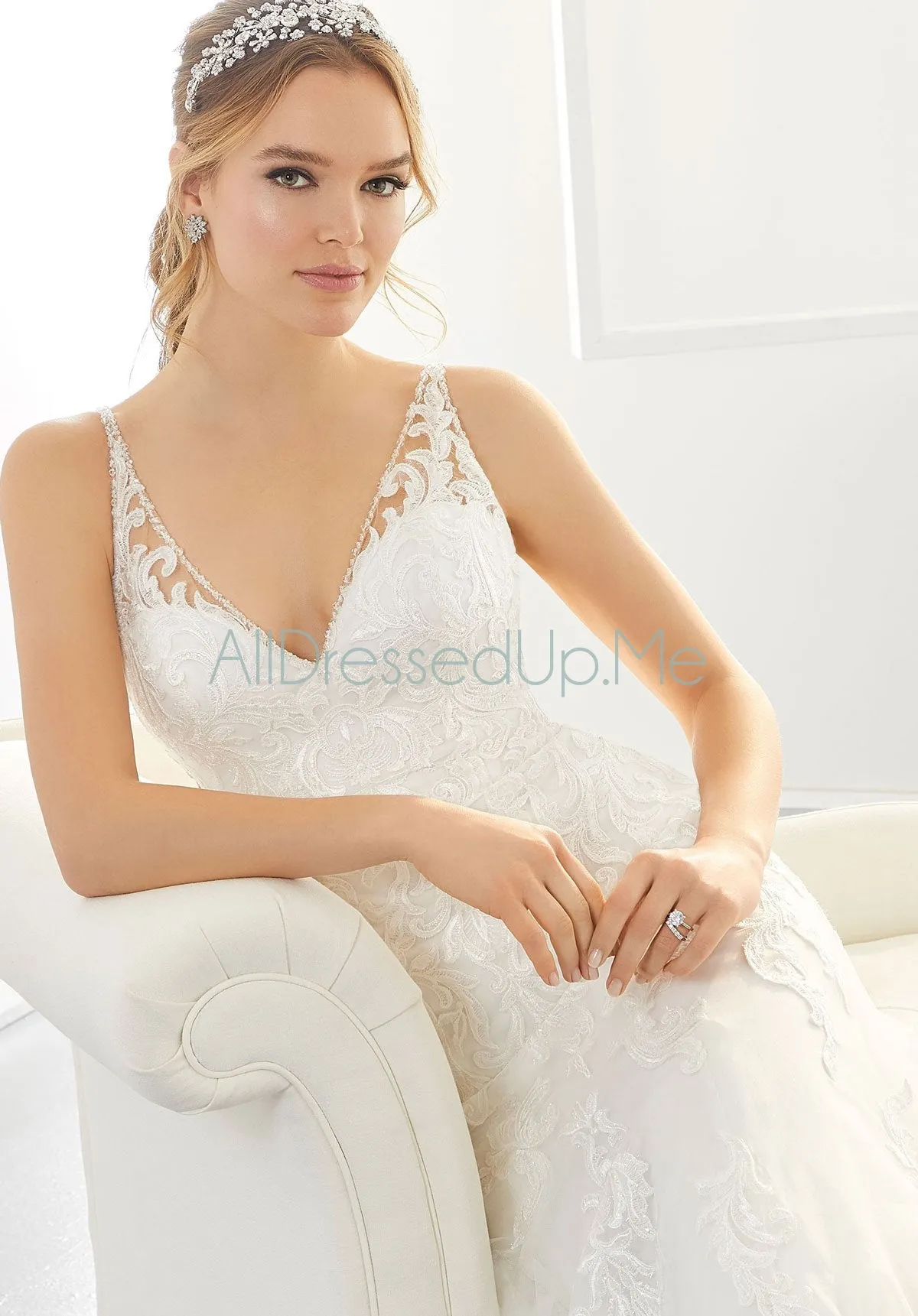 Blu - Asya - 5869 - 5869W - Cheron's Bridal, Wedding Gown