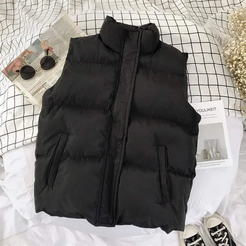 Couple Cotton Vest Korean Style Outer Wear Winter Warm
