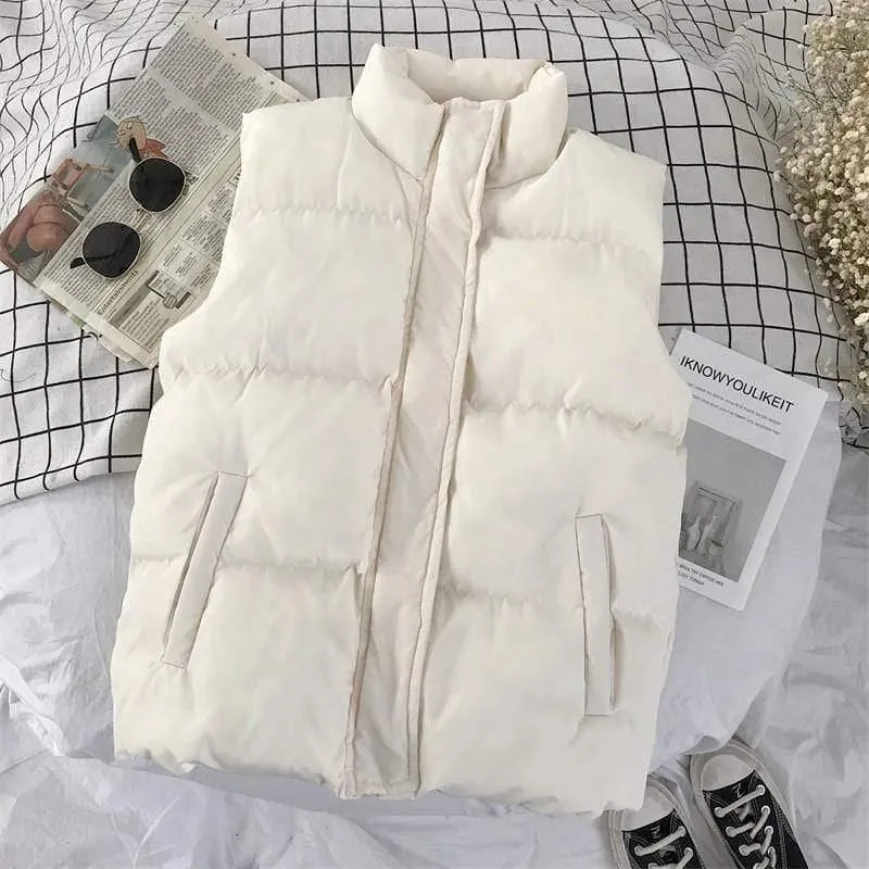Couple Cotton Vest Korean Style Outer Wear Winter Warm
