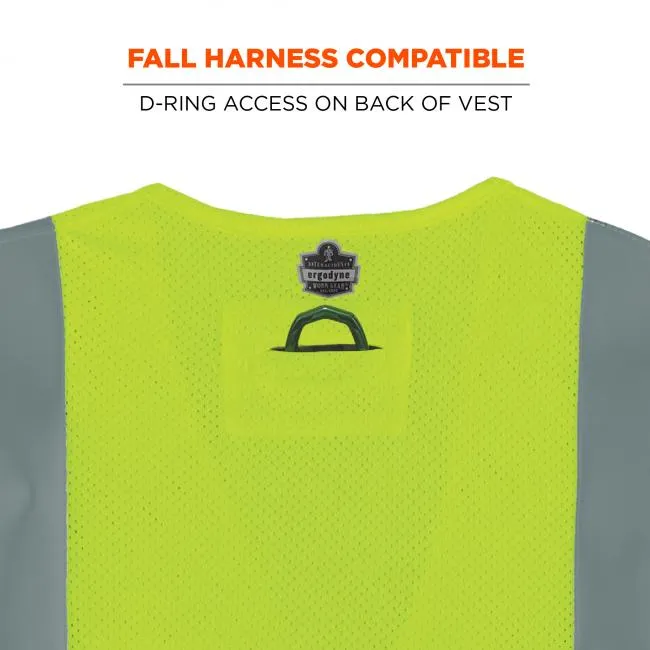 Ergodyne GloWear 8263FRHL Type R Class 2 Economy Mesh Hi-Vis FR Safety Vest - Lime
