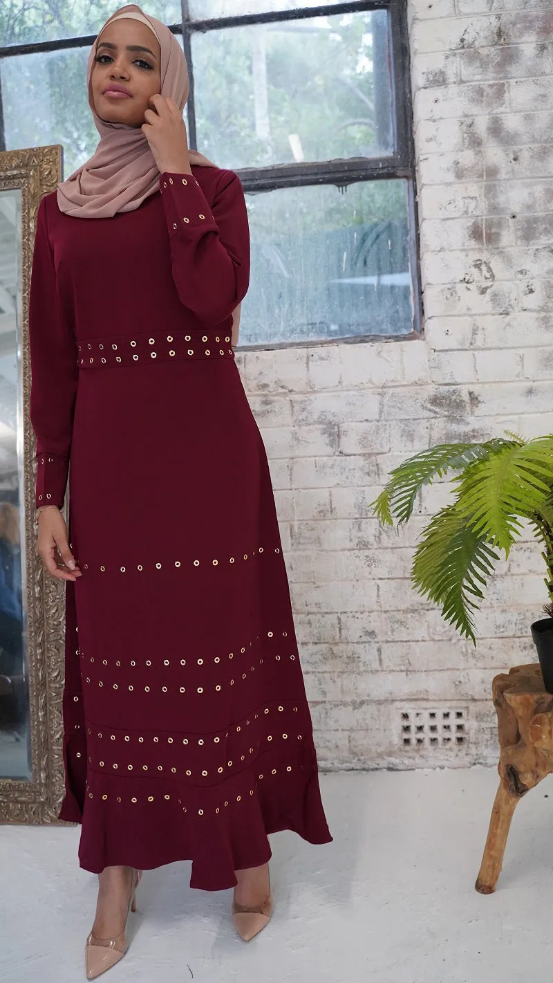 Eyelet Maxi Dress