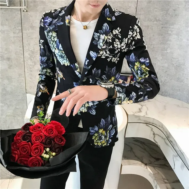 Fancy Floral Vintage Printed Blazers