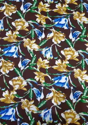 FLORAL TULIP 100% COTTON 45’’ SOFT FABRIC PRINT D#113