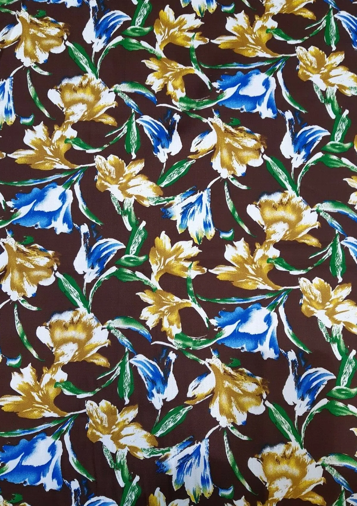 FLORAL TULIP 100% COTTON 45’’ SOFT FABRIC PRINT D#113
