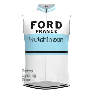FORD White Blue Retro Cycling Vest