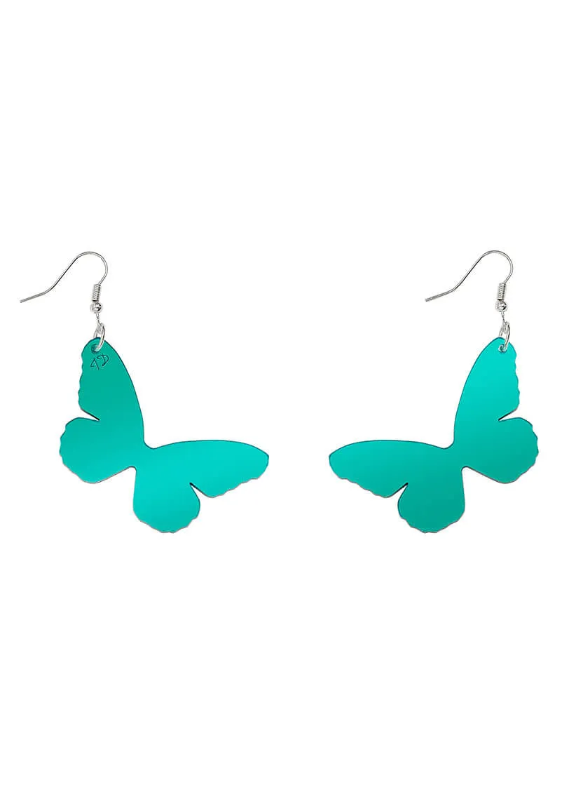 Large Butterfly Charm Earrings