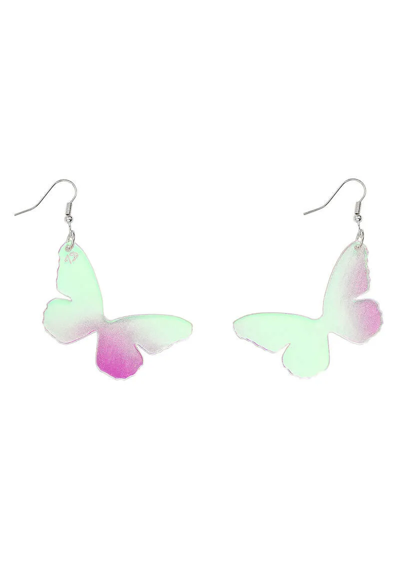 Large Butterfly Charm Earrings