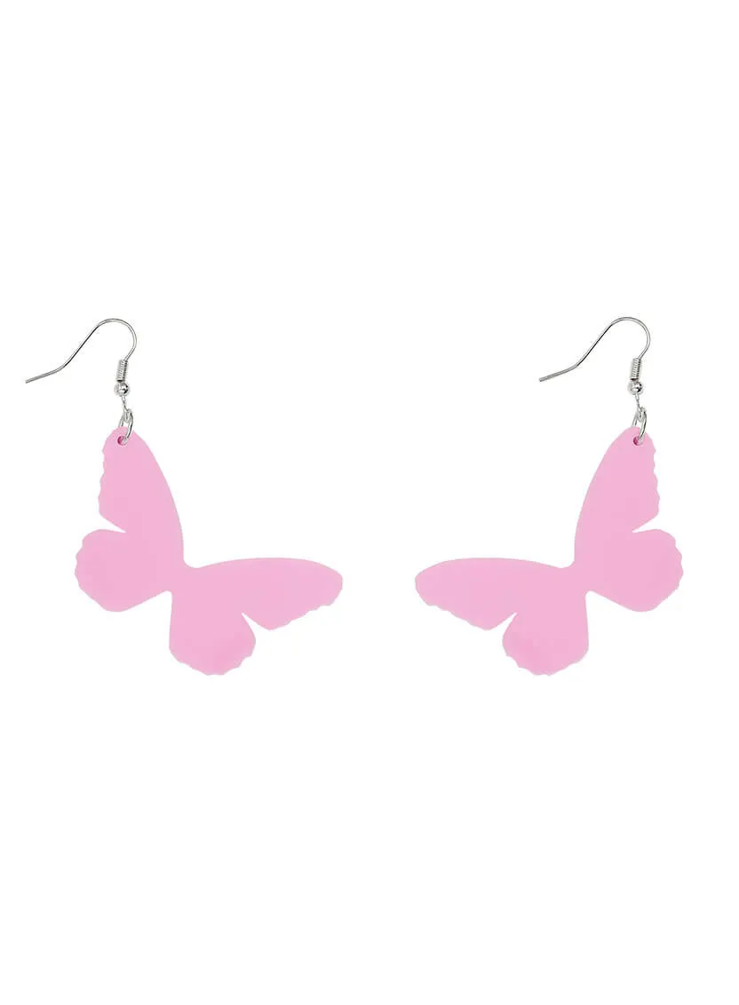 Large Butterfly Charm Earrings