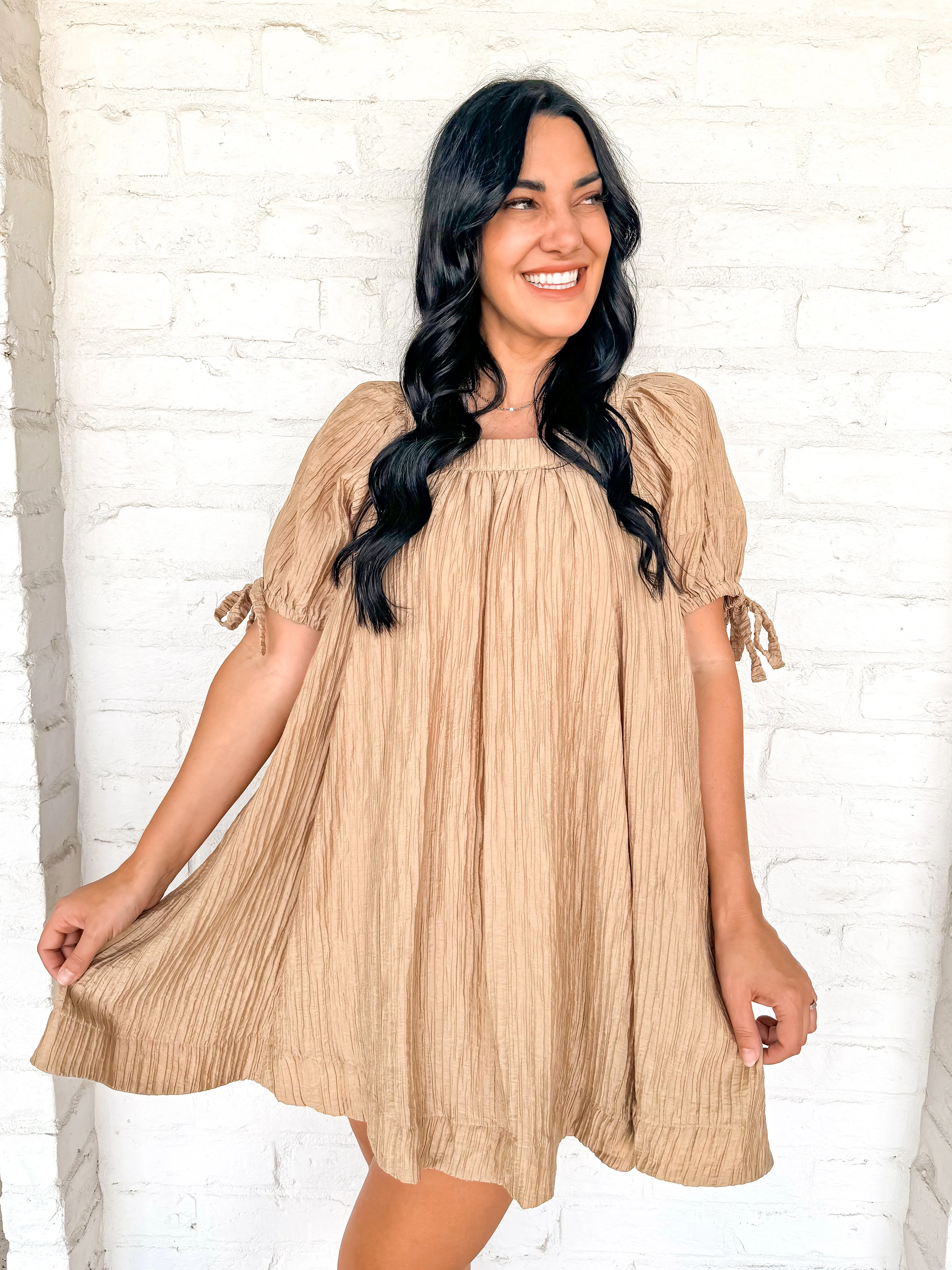 Living In A Dream Dress Mocha