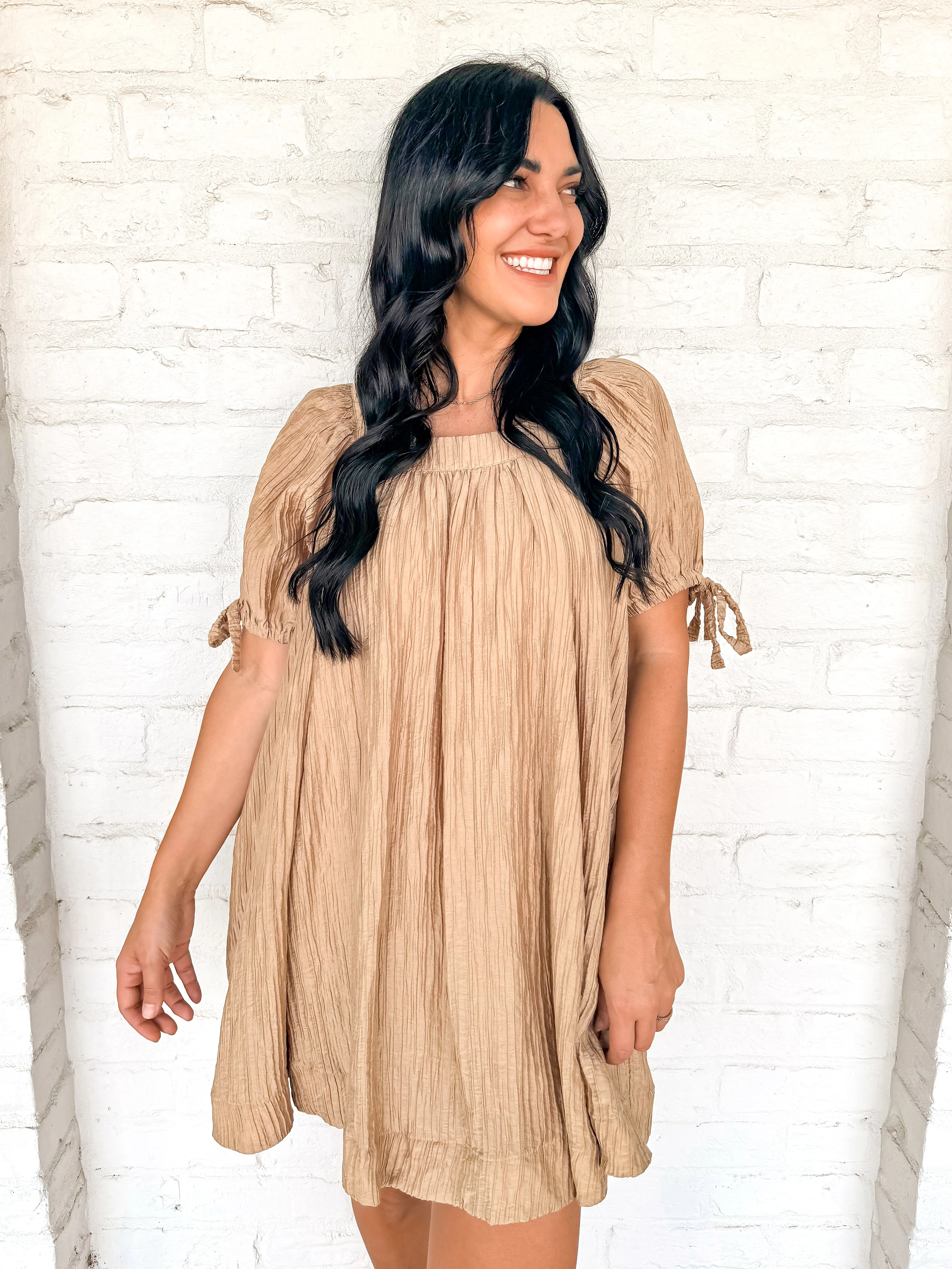 Living In A Dream Dress Mocha