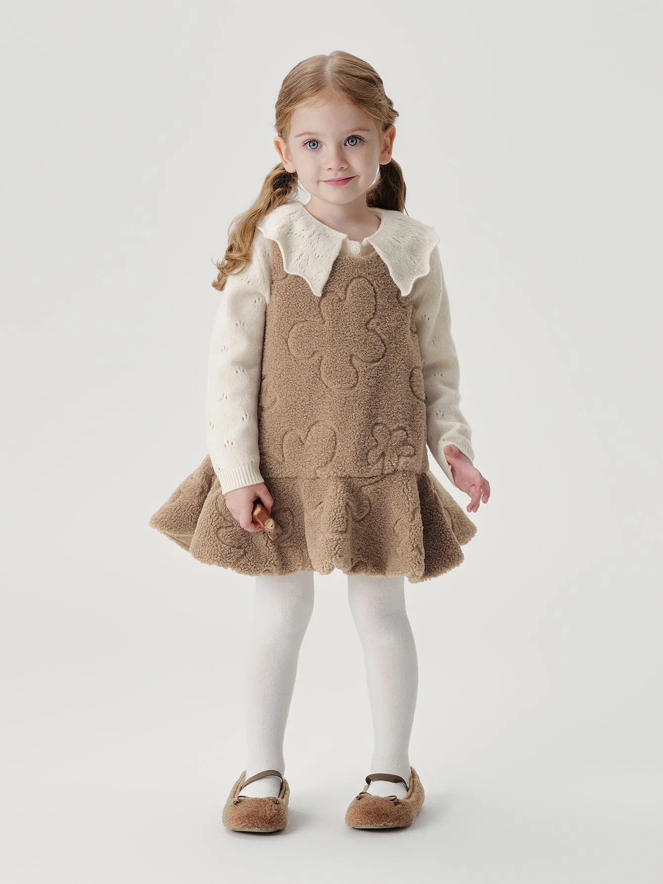 MARC & JANIE Girls Clouds Embroidered Vest Dresses 241103
