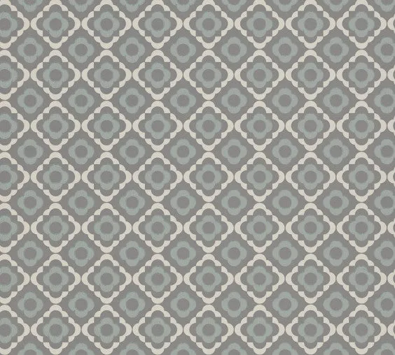 Paint Library Wallpaper Quatrefoil Tallanstown Grey