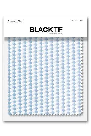Powder Blue Venetian Fabric Swatch
