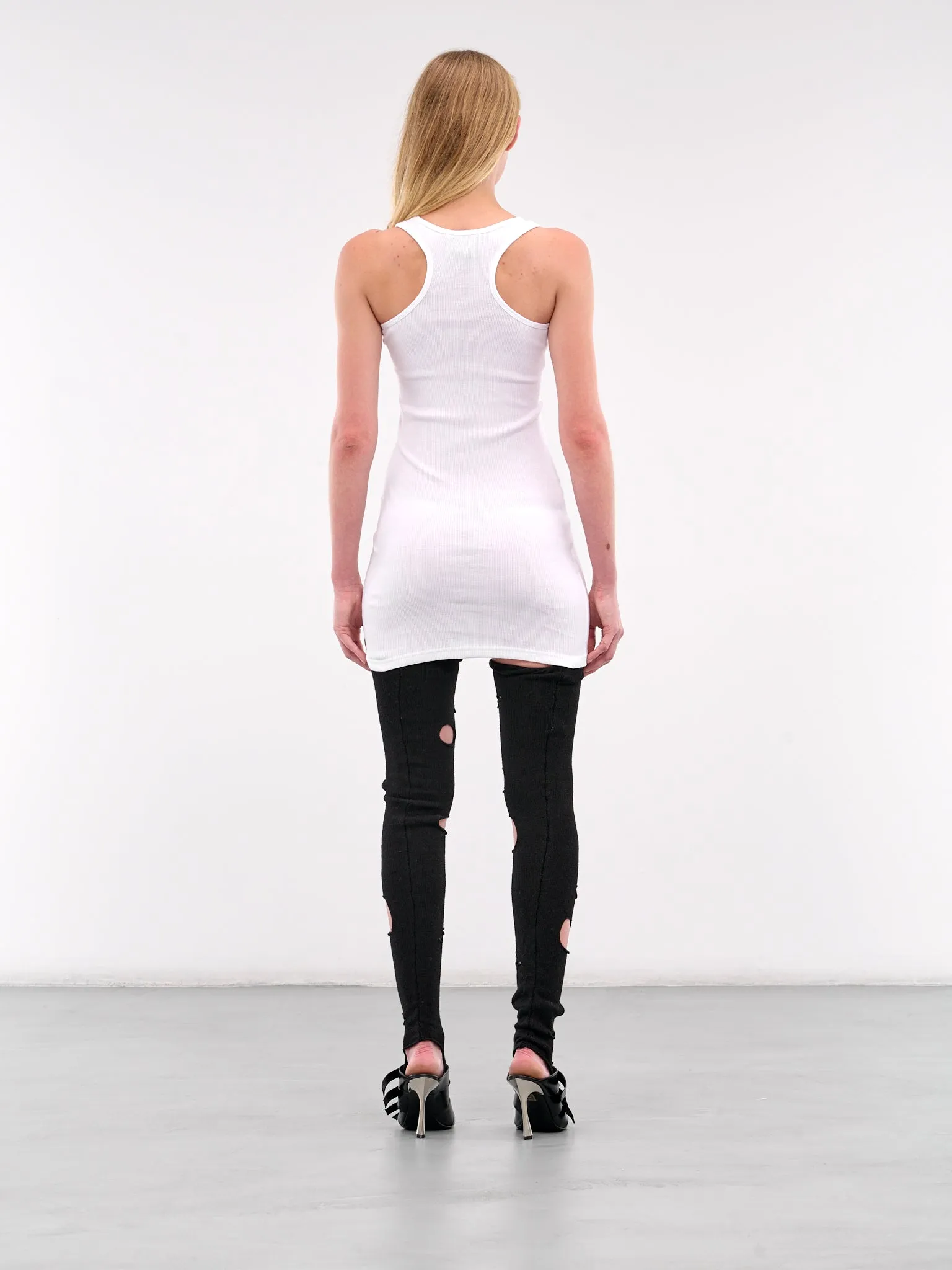 Puppy & Kittens Vest Dress (0092-PUPPY-KITTEN-WHITE)