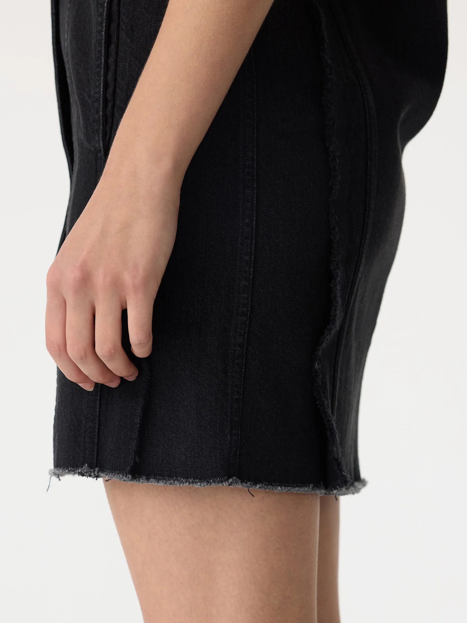 sleeveless denim vest dress